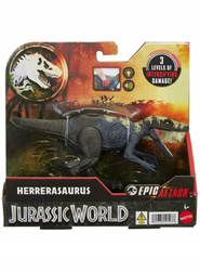 JURASSIC WORLD Epic Attack, Herrerasaurus, ze światłem i dźwiękiem HTP66