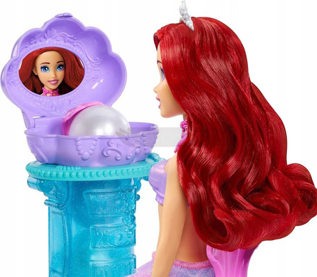 DISNEY MAŁA SYRENKA ARIELKA Muszelkowa toaletka zestaw z lalką syrenką JBF86