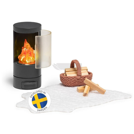 Kominek do domku dla lalek