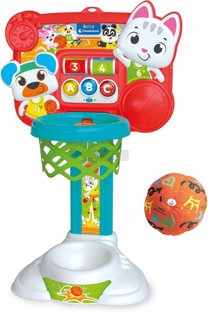 CLEMENTONI INTERAKTYWNA KOSZYKÓWKA zabawka zręcznościowa dla dzieci +18 mcy 50384