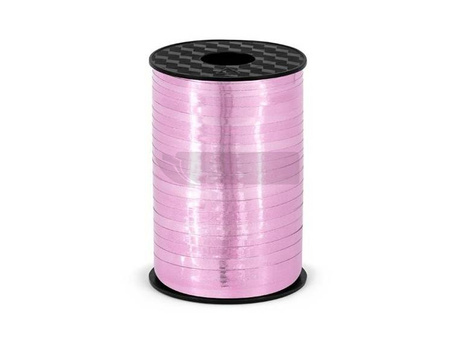 Wstążka plastikowa różowa 5mmx225m