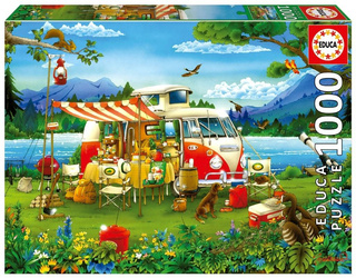 Puzzle 1000 Wakacje z kamperem