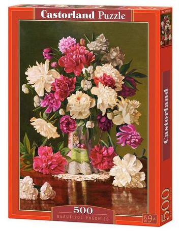 Puzzle 500 Beautiful Pheonies CASTOR