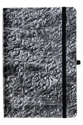 Kalendarz 2026 A5 dzienny Jazz motyl-srebrny