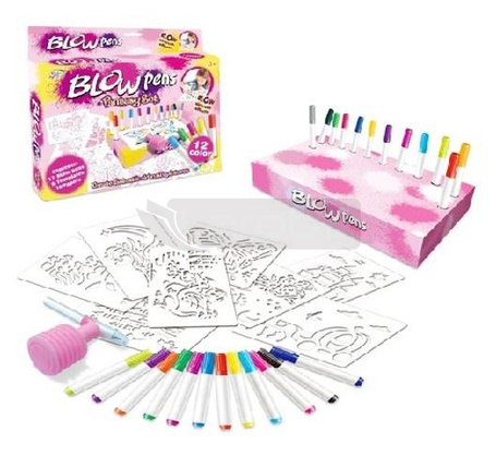 Zestaw kreatywny dmuchane flamastry Blow Pens