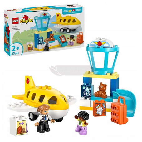 LEGO DUPLO 10443 PIERWSZY RAZ NA LOTNISKU zestaw klocków dla dzieci +2 lata