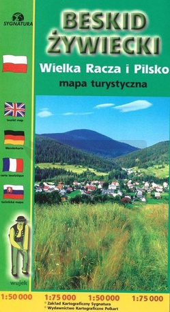 Mapa turystyczna. Beskid Żywiecki