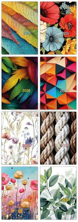 Kalendarz 2026 kieszonkowy folia MIX