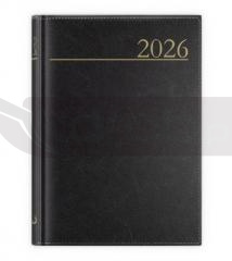 Kalendarz 2026 A5 dzienny Madrid czarny