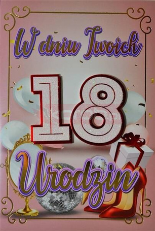 Karnet Urodziny 18