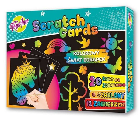 Zestaw Scratch do wydrapywania z szablonami STnux