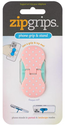 ZipGrip uchwyt na palce do telefonu Białe kropki