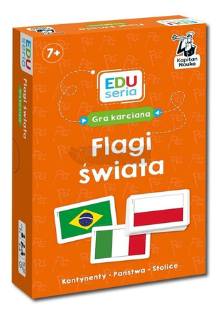 Kapitan Nauka EDUseria. Flagi świata. Gra karciana