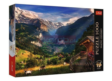 Puzzle 1000 Dolina Lauterbrunnen TREFL