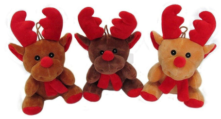 Łoś Renifer świąteczny 15cm MIX