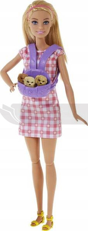 Lalka Barbie narodziny piesków HCK75