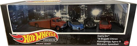 HOT WHEELS DIORAMA zestaw 4 autek HCR54