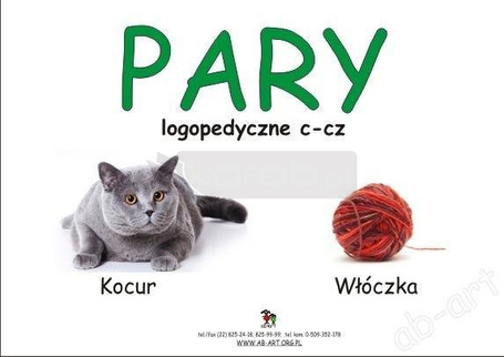 Kocur - Włóczka. Pary logopedyczne C - CZ