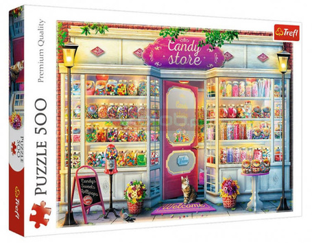 Puzzle 500 elementów Sklepik ze słodyczami