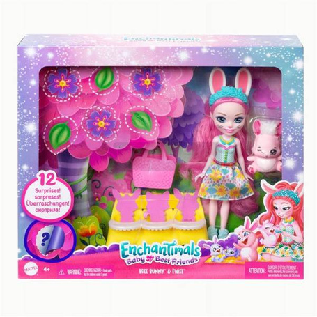 ENCHANTIMALS LALKA BABY BEST FRIENDS Bree Bunny HLK85