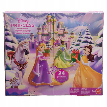 DISNEY PRINCESS KSIĘŻNICZKI KALENDARZ ADWENTOWY 24 niespodzianki JFG79