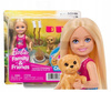 LALKA BARBIE CHELSEA Biwakowa przygoda, zestaw z pieskiem + akcesoria JJV61