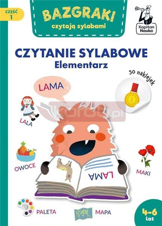 Kapitan Nauka Bazgraki czytają sylabami Elementarz