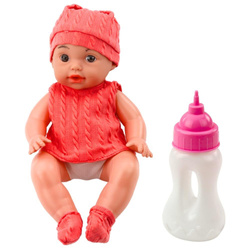 Lalka bobas z butelką 30cm