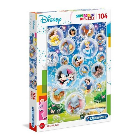 Puzzle 104 Super kolor Disney classic