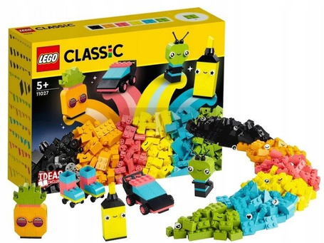 LEGO CLASSIC 11027 KREATYWNA ZABAWA NEONOWYMI KOLORAMI zestaw 333 klocków
