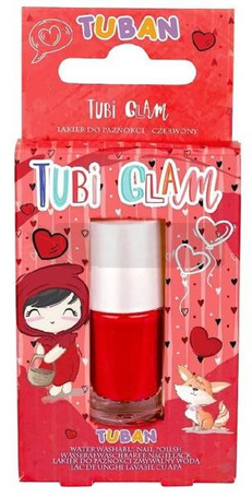 Lakier Tubi Glam czerwony TUBAN