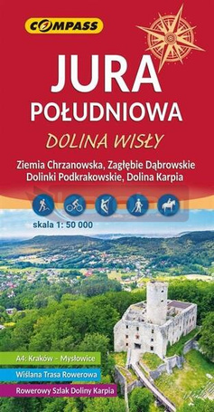 Mapa turystyczna Jura Południowa 1:50 000