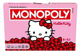 GRA PLANSZOWA MONOPOLY HELLO KITTY wyjątkowa gra z Hello Kitty +8 lat