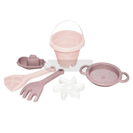 Różana Wata Cukrowa Zamek zestaw do piasku 6el