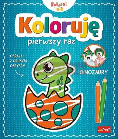 Koloruję pierwszy raz. Dinozary