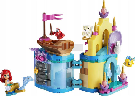 KLOCKI LEGO DISNEY 43285 Magiczny minipałac Arielki, zestaw dla dzieci +5