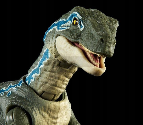JURASSIC WORLD HAMMOND COLLECTION DINOZAUR Velociraptor Blue HTV62