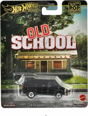 HOT WHEELS PREMIUM POP CULTURE Old School 1979 Dodge Ram Van HVJ38
