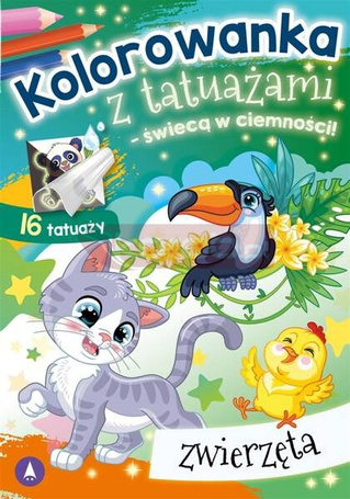 Kolorowanka z tatuażami Zwierzęta