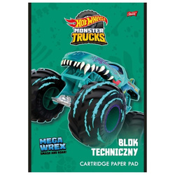 Blok techniczny A4/10K 190 g/m2 Hot Wheels (10szt)