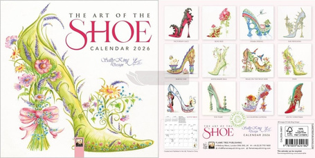 Kalendarz 2026 ścienny kwadrat The Art of the Shoe