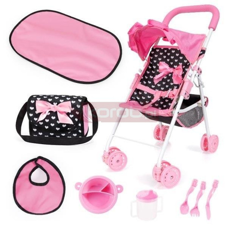 Wózek spacerówka dla lalek z akcesoriami