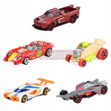 NETFLIX LET'S RACE HOT WHEELS PIĘCIOPAK ZESTAW 5 AUT z serialu JDR20