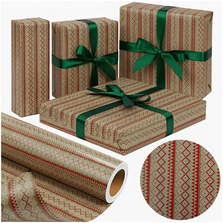 Papier kraftowy Północne Święta X-Strong 57cmx25m