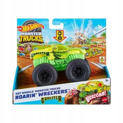 HOT WHEELS MONSTER TRUCK ROARIN WRECKERS GUNKSTER dźwięk światło HMM54