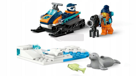 LEGO CITY 60376 SKUTER ŚNIEŻNY BADACZA ARKTYKI zestaw klocków dla dzieci +5
