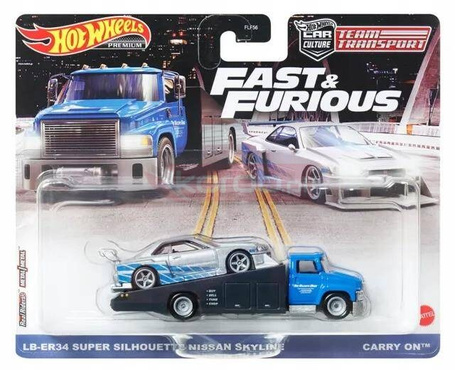 HOT WHEELS Team Transport 53-55 + NISSAN SKYLINE HPX97
