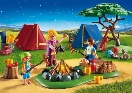 PLAYMOBIL 6888 Pole namiotowe z ogniskiem LED