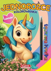 Kolorowanka z kredką Jednorożce