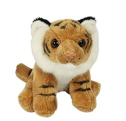 Ziki tygrys brązowy siedzący 14cm